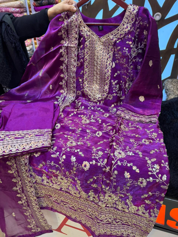 Premium Party Wear – Embroidery, Boaring & Stone Work Dress